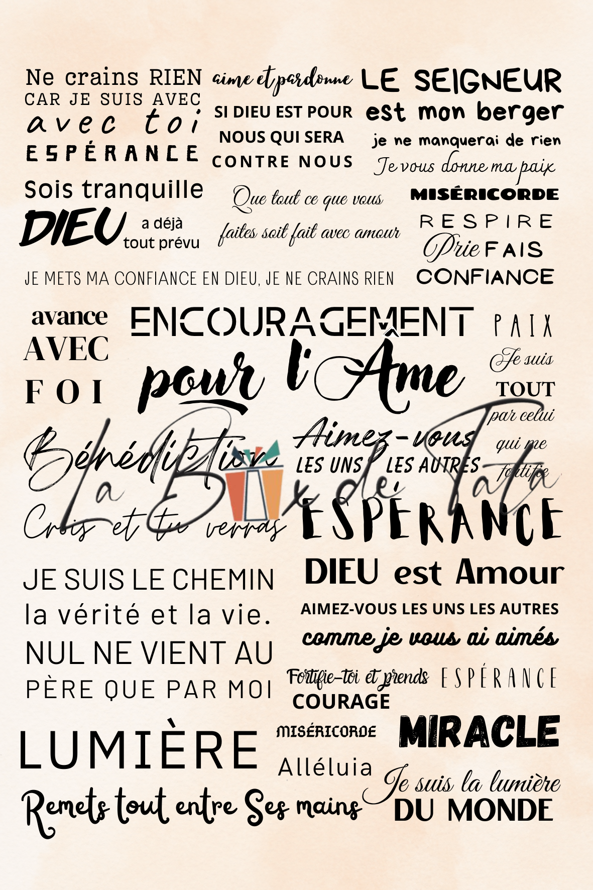 Affiche inspirante ✞